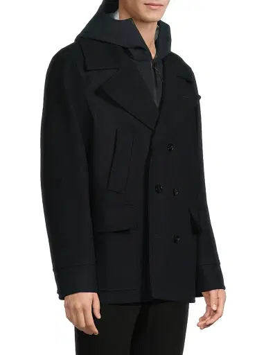 Paltò Men's Fiorentina Wool Blend Regular-Fit Peacoat | Thumbnail 4 Paltò Men's Fiorentina Wool Blend Regular-Fit Peacoat | Thumbnail 4