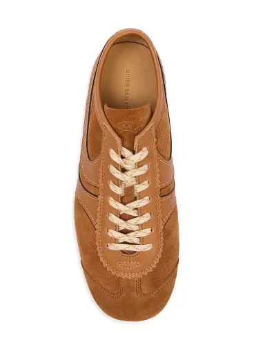 Dries Van Noten Women's Suede Leather-Trimmed Sneakers | Thumbnail 4 Dries Van Noten Women's Suede Leather-Trimmed Sneakers | Thumbnail 4