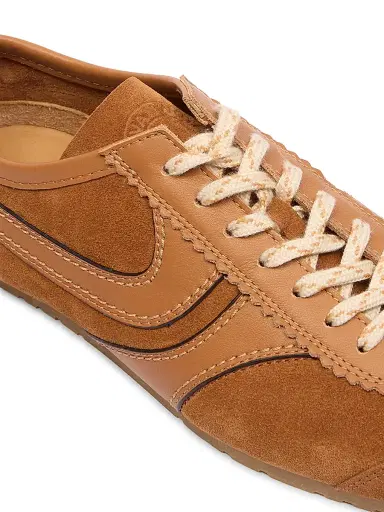 Dries Van Noten Women's Suede Leather-Trimmed Sneakers | Thumbnail 5 Dries Van Noten Women's Suede Leather-Trimmed Sneakers | Thumbnail 5