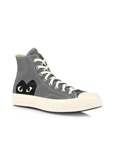 Comme des Garçons PLAY CdG PLAY x Converse Men's Chuck Taylor All Star Single Heart High-Top Sneakers - Blue - Size 9 | Thumbnail 2 Comme des Garçons PLAY CdG PLAY x Converse Men's Chuck Taylor All Star Single Heart High-Top Sneakers - Blue - Size 9 | Thumbnail 2