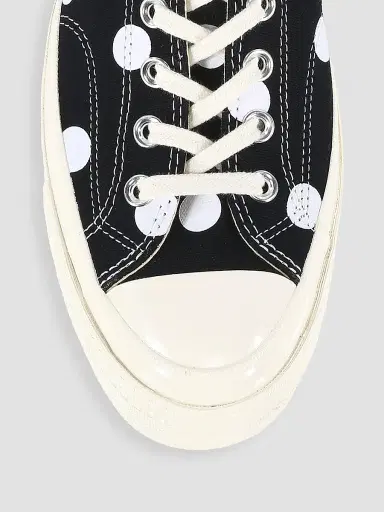 Comme des Garçons PLAY CdG PLAY x Converse Men's Chuck Taylor All Star Polka Dot Low-Top Sneakers - Black - Size 12 | Thumbnail 4 Comme des Garçons PLAY CdG PLAY x Converse Men's Chuck Taylor All Star Polka Dot Low-Top Sneakers - Black - Size 12 | Thumbnail 4