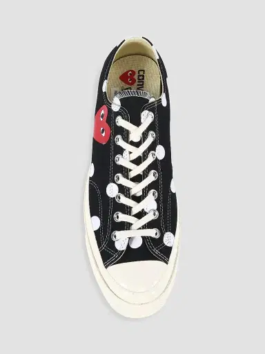 Comme des Garçons PLAY CdG PLAY x Converse Men's Chuck Taylor All Star Polka Dot Low-Top Sneakers - Black - Size 12 | Thumbnail 5 Comme des Garçons PLAY CdG PLAY x Converse Men's Chuck Taylor All Star Polka Dot Low-Top Sneakers - Black - Size 12 | Thumbnail 5
