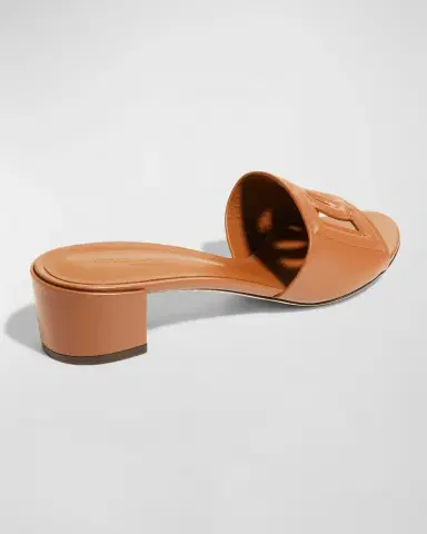 Dolce & Gabbana 40mm DG Cutout Leather Slide | Thumbnail 3 Dolce & Gabbana 40mm DG Cutout Leather Slide | Thumbnail 3