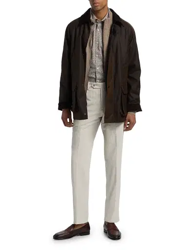 Saks Fifth Avenue Men's Cotton Corduroy Pants - White | Thumbnail 2 Saks Fifth Avenue Men's Cotton Corduroy Pants - White | Thumbnail 2