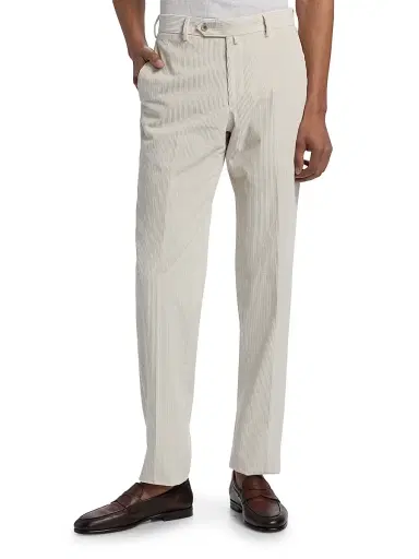 Saks Fifth Avenue Men's Cotton Corduroy Pants - White | Thumbnail 3 Saks Fifth Avenue Men's Cotton Corduroy Pants - White | Thumbnail 3