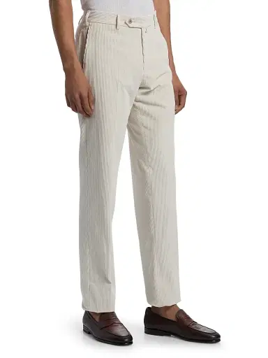 Saks Fifth Avenue Men's Cotton Corduroy Pants - White | Thumbnail 4 Saks Fifth Avenue Men's Cotton Corduroy Pants - White | Thumbnail 4