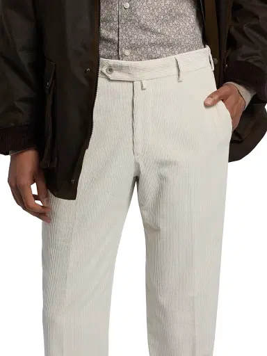 Saks Fifth Avenue Men's Cotton Corduroy Pants - White | Thumbnail 6 Saks Fifth Avenue Men's Cotton Corduroy Pants - White | Thumbnail 6