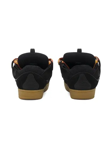 Lanvin Men's Leather Curb Sneakers - Black | Thumbnail 4 Lanvin Men's Leather Curb Sneakers - Black | Thumbnail 4