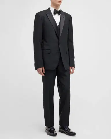 Dolce & Gabbana Men's Martini Two-Piece Tuxedo with Vest | Thumbnail 2 Dolce & Gabbana Men's Martini Two-Piece Tuxedo with Vest | Thumbnail 2