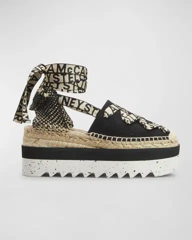 Stella McCartney Gaia Organic Canvas Espadrille Sandals | Thumbnail 5 Stella McCartney Gaia Organic Canvas Espadrille Sandals | Thumbnail 5