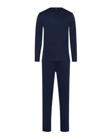 Hanro Men's Night Selection Long Cotton Pajama Set | Thumbnail 1 Hanro Men's Night Selection Long Cotton Pajama Set | Thumbnail 1