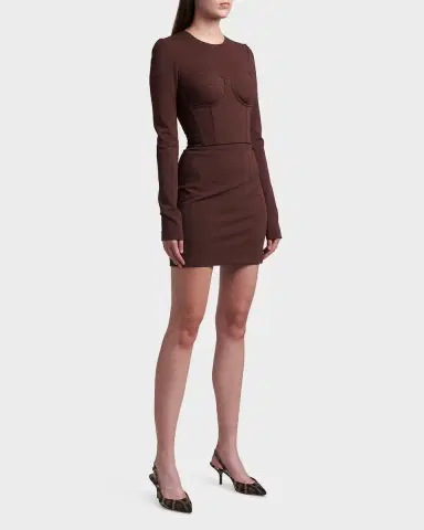 Dolce & Gabbana Long-Sleeve Corset Bustier Top | Thumbnail 2 Dolce & Gabbana Long-Sleeve Corset Bustier Top | Thumbnail 2