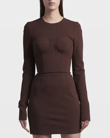 Dolce & Gabbana Long-Sleeve Corset Bustier Top | Thumbnail 4 Dolce & Gabbana Long-Sleeve Corset Bustier Top | Thumbnail 4