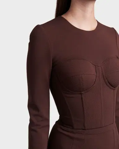 Dolce & Gabbana Long-Sleeve Corset Bustier Top | Thumbnail 5 Dolce & Gabbana Long-Sleeve Corset Bustier Top | Thumbnail 5