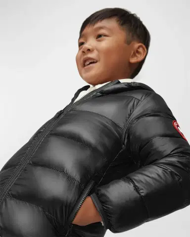 Canada Goose Kid 's Crofton Striped Logo Quilted Jacket, Size 2-7 | Thumbnail 2 Canada Goose Kid 's Crofton Striped Logo Quilted Jacket, Size 2-7 | Thumbnail 2