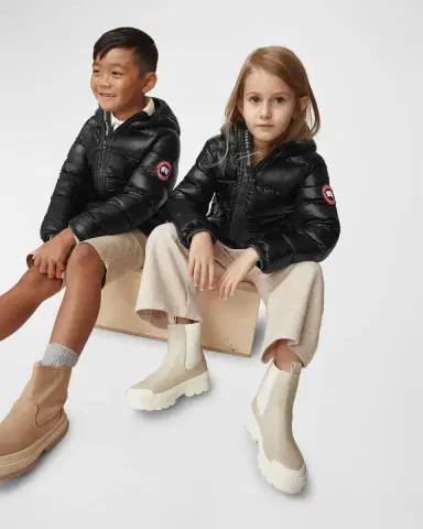 Canada Goose Kid 's Crofton Striped Logo Quilted Jacket, Size 2-7 | Thumbnail 3 Canada Goose Kid 's Crofton Striped Logo Quilted Jacket, Size 2-7 | Thumbnail 3