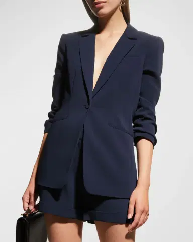 Cinq à Sept Khloe Crepe 3/4-Sleeve Blazer | Thumbnail 4 Cinq à Sept Khloe Crepe 3/4-Sleeve Blazer | Thumbnail 4