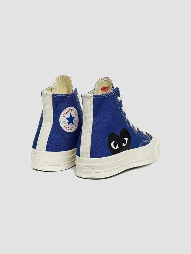 Comme des Garçons PLAY CdG PLAY x Converse Women's Chuck Taylor All Star Peek-A-Boo High-Top Sneakers - Blue - Size 11 | Thumbnail 3 Comme des Garçons PLAY CdG PLAY x Converse Women's Chuck Taylor All Star Peek-A-Boo High-Top Sneakers - Blue - Size 11 | Thumbnail 3