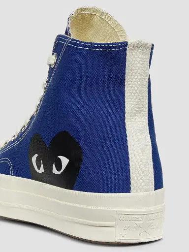 Comme des Garçons PLAY CdG PLAY x Converse Women's Chuck Taylor All Star Peek-A-Boo High-Top Sneakers - Blue - Size 11 | Thumbnail 5 Comme des Garçons PLAY CdG PLAY x Converse Women's Chuck Taylor All Star Peek-A-Boo High-Top Sneakers - Blue - Size 11 | Thumbnail 5
