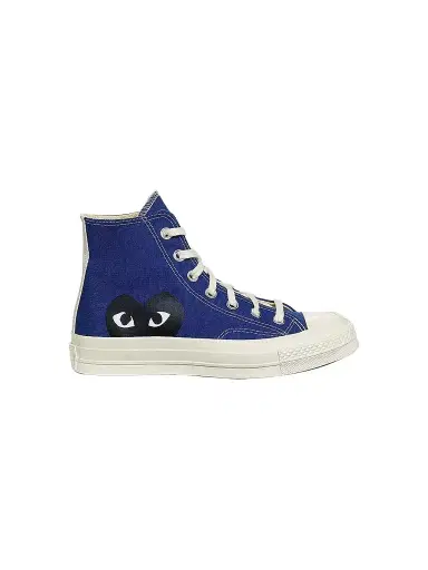 Comme des Garçons PLAY CdG PLAY x Converse Women's Chuck Taylor All Star Peek-A-Boo High-Top Sneakers - Blue - Size 11 | Thumbnail 1 Comme des Garçons PLAY CdG PLAY x Converse Women's Chuck Taylor All Star Peek-A-Boo High-Top Sneakers - Blue - Size 11 | Thumbnail 1