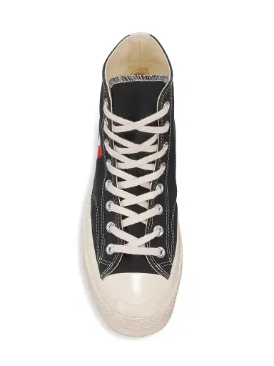 Comme des Garçons PLAY CdG PLAY x Converse Men's Chuck Taylor All Star High-Top Sneakers - Black - Size 9 | Thumbnail 5 Comme des Garçons PLAY CdG PLAY x Converse Men's Chuck Taylor All Star High-Top Sneakers - Black - Size 9 | Thumbnail 5