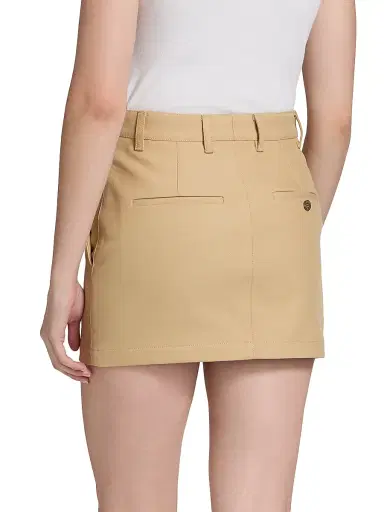 WARDROBE.NYC Women's Drill Cotton Twill Miniskirt - Khaki | Thumbnail 5 WARDROBE.NYC Women's Drill Cotton Twill Miniskirt - Khaki | Thumbnail 5