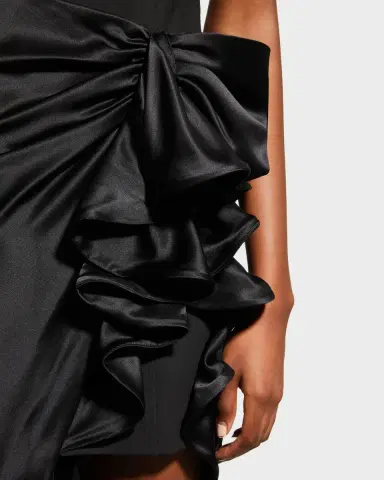 Cinq à Sept Drina Sleeveless Satin Wrap Gown | Thumbnail 5 Cinq à Sept Drina Sleeveless Satin Wrap Gown | Thumbnail 5