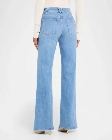 Veronica Beard Crosbie Wide-Leg Jeans with Pocket Details | Thumbnail 3 Veronica Beard Crosbie Wide-Leg Jeans with Pocket Details | Thumbnail 3