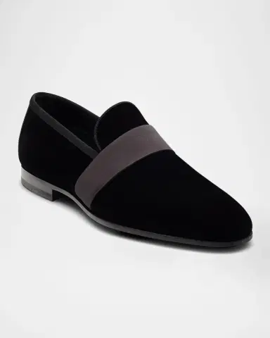 Magnanni Men's Jenaro Velvet Formal Loafers | Thumbnail 2 Magnanni Men's Jenaro Velvet Formal Loafers | Thumbnail 2