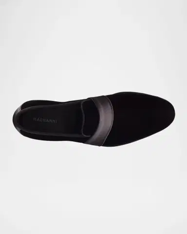 Magnanni Men's Jenaro Velvet Formal Loafers | Thumbnail 3 Magnanni Men's Jenaro Velvet Formal Loafers | Thumbnail 3