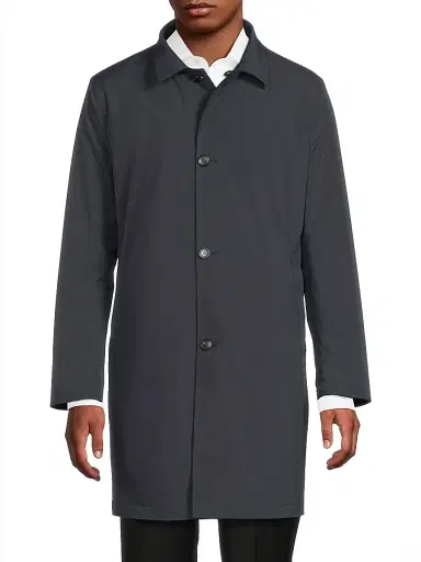Sartorio Napoli Men's Nylon-Cashmere Reversible Raincoat - Cornflower Blue - Size 46 | Thumbnail 6 Sartorio Napoli Men's Nylon-Cashmere Reversible Raincoat - Cornflower Blue - Size 46 | Thumbnail 6