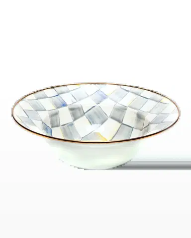 MacKenzie-Childs Sterling Check Serving Bowl | Thumbnail 2 MacKenzie-Childs Sterling Check Serving Bowl | Thumbnail 2