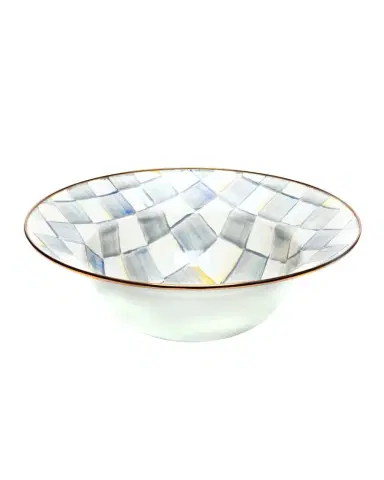 MacKenzie-Childs Sterling Check Serving Bowl | Thumbnail 1 MacKenzie-Childs Sterling Check Serving Bowl | Thumbnail 1