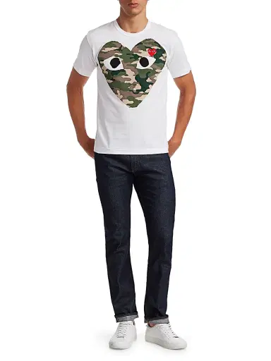 Comme des Garçons PLAY Men Camo Heart Tee | Thumbnail 2 Comme des Garçons PLAY Men Camo Heart Tee | Thumbnail 2