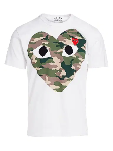 Comme des Garçons PLAY Men Camo Heart Tee | Thumbnail 1 Comme des Garçons PLAY Men Camo Heart Tee | Thumbnail 1
