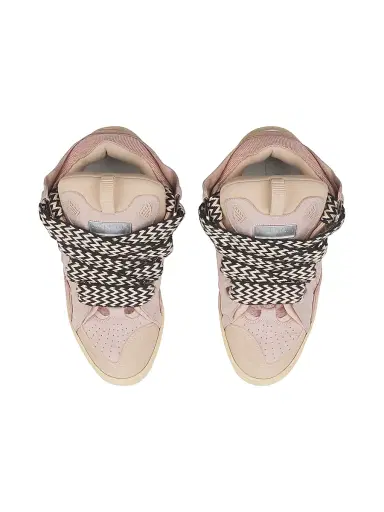 Lanvin Men's Leather Curb Sneakers - Pale Pink | Thumbnail 2 Lanvin Men's Leather Curb Sneakers - Pale Pink | Thumbnail 2