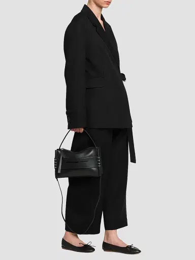 JW Anderson Women's Loafer Leather Top Handle Bag - Black | Thumbnail 2 JW Anderson Women's Loafer Leather Top Handle Bag - Black | Thumbnail 2