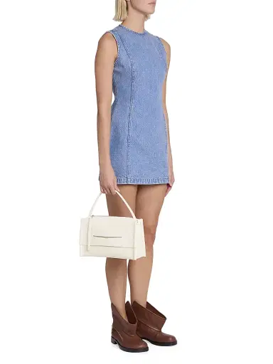 JW Anderson Women's Loafer Leather Top Handle Bag - Off White | Thumbnail 2 JW Anderson Women's Loafer Leather Top Handle Bag - Off White | Thumbnail 2