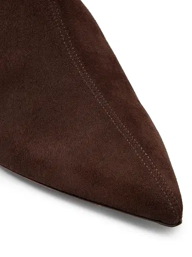 Aquazzura Women's Montmartre 50MM Suede Booties - Espresso | Thumbnail 5 Aquazzura Women's Montmartre 50MM Suede Booties - Espresso | Thumbnail 5