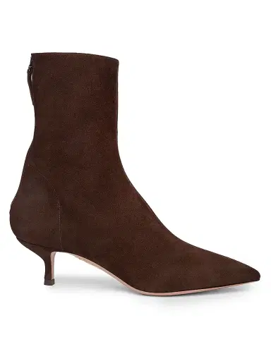 Aquazzura Women's Montmartre 50MM Suede Booties - Espresso | Thumbnail 1 Aquazzura Women's Montmartre 50MM Suede Booties - Espresso | Thumbnail 1