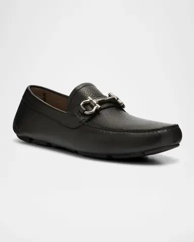 Ferragamo Men 's Parigi Gancini Leather Drivers | Thumbnail 3 Ferragamo Men 's Parigi Gancini Leather Drivers | Thumbnail 3