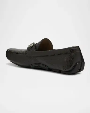 Ferragamo Men 's Parigi Gancini Leather Drivers | Thumbnail 4 Ferragamo Men 's Parigi Gancini Leather Drivers | Thumbnail 4