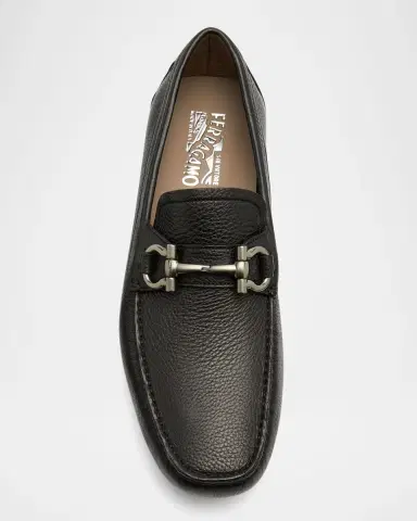 Ferragamo Men 's Parigi Gancini Leather Drivers | Thumbnail 6 Ferragamo Men 's Parigi Gancini Leather Drivers | Thumbnail 6