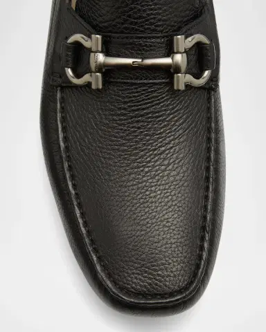 Ferragamo Men 's Parigi Gancini Leather Drivers | Thumbnail 7 Ferragamo Men 's Parigi Gancini Leather Drivers | Thumbnail 7