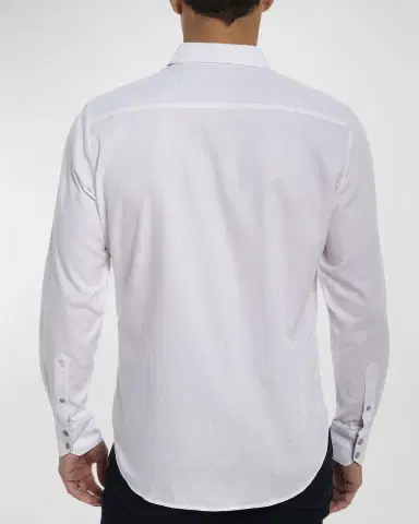 Robert Graham Men's Highland Stretch Cotton Jacquard Sport Shirt | Thumbnail 3 Robert Graham Men's Highland Stretch Cotton Jacquard Sport Shirt | Thumbnail 3