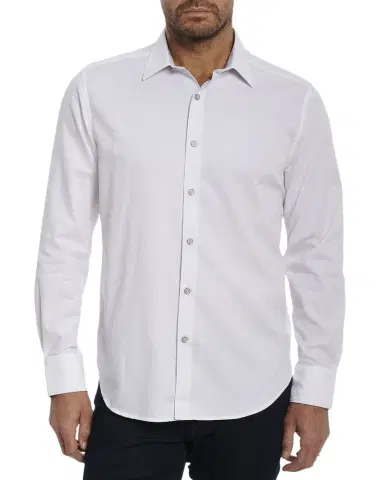 Robert Graham Men's Highland Stretch Cotton Jacquard Sport Shirt | Thumbnail 1 Robert Graham Men's Highland Stretch Cotton Jacquard Sport Shirt | Thumbnail 1