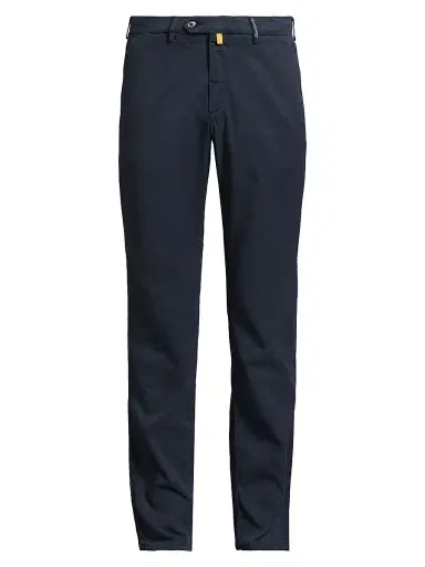 Sartorio Napoli Men's Flat-Front Chino Pants - Navy | Thumbnail 1 Sartorio Napoli Men's Flat-Front Chino Pants - Navy | Thumbnail 1