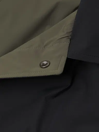 Sartorio Napoli Men's Reversible Stretch Nylon Hooded Jacket - Black Olive | Thumbnail 7 Sartorio Napoli Men's Reversible Stretch Nylon Hooded Jacket - Black Olive | Thumbnail 7