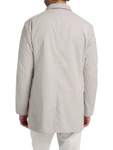 Saks Fifth Avenue Men's Reversible Peach Raincoat - Light Grey | Thumbnail 5 Saks Fifth Avenue Men's Reversible Peach Raincoat - Light Grey | Thumbnail 5