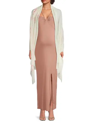 FALIERO SARTI Women's Ramona Floral Scarf - Pink | Thumbnail 2 FALIERO SARTI Women's Ramona Floral Scarf - Pink | Thumbnail 2